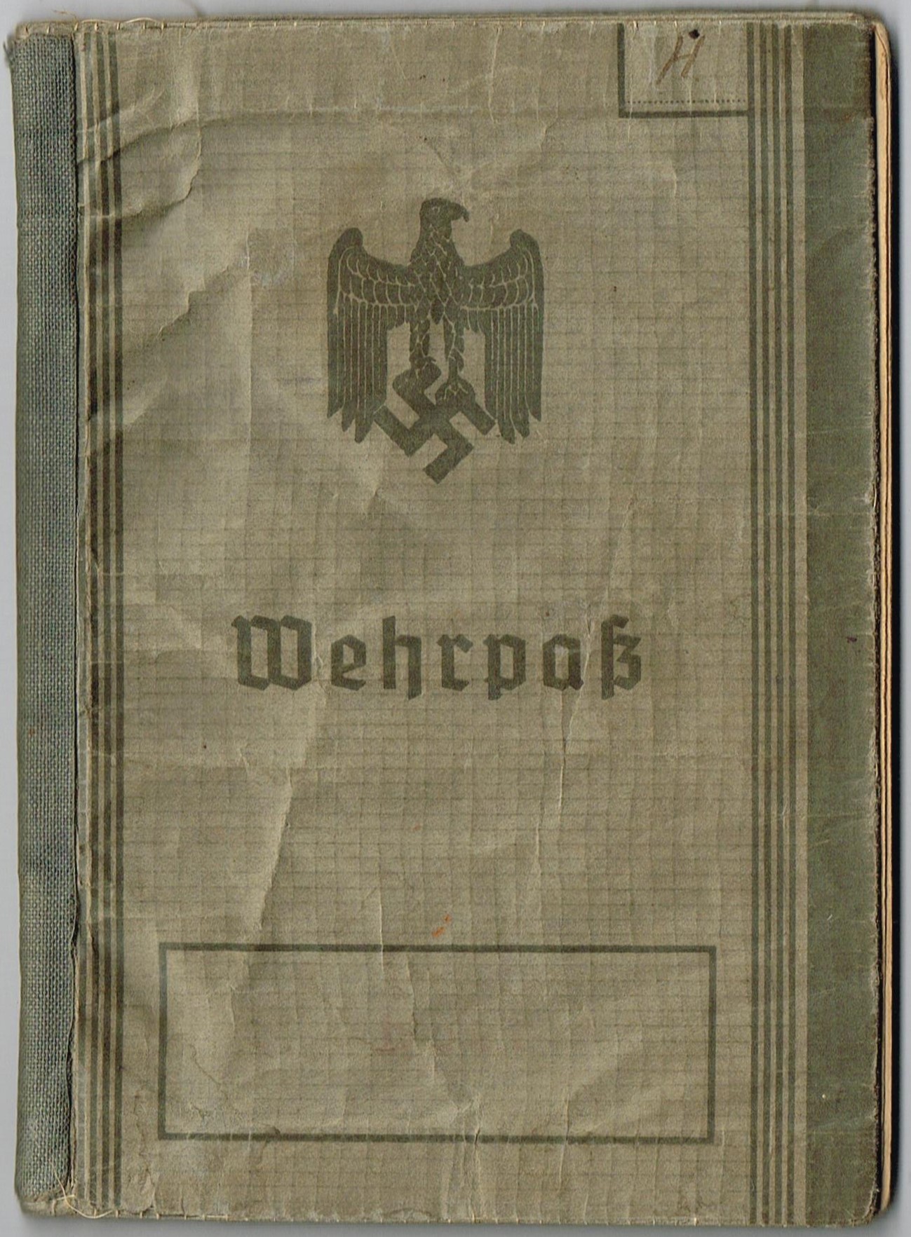 Wehrpass 1st model - Nr 99/417/1